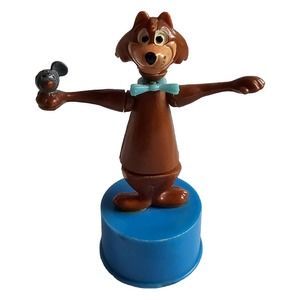 Jinx The Cat by Hanna Barbera Productions 1960s Push Button Toy W Pixie Mouse